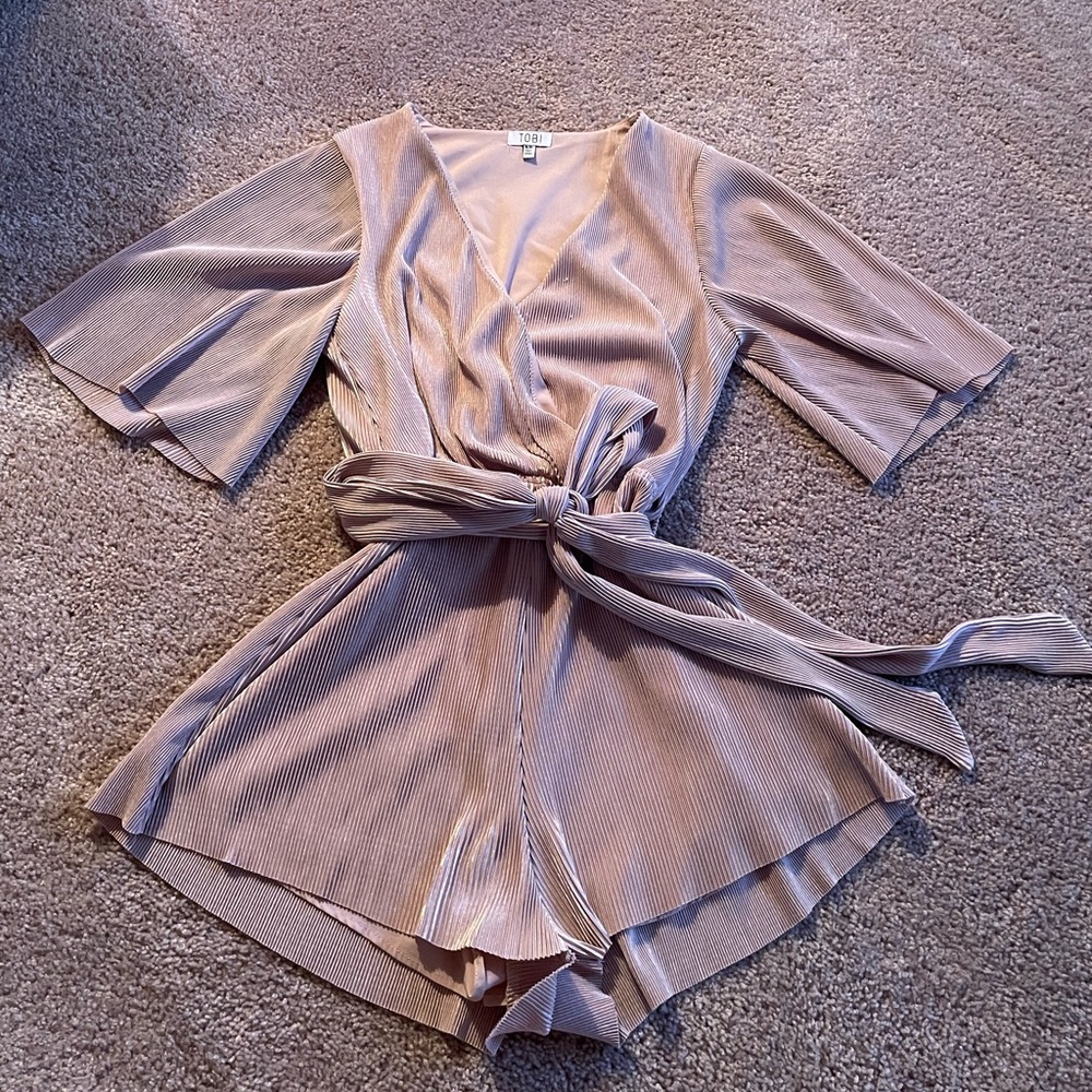 Light Pink Wrap Romper